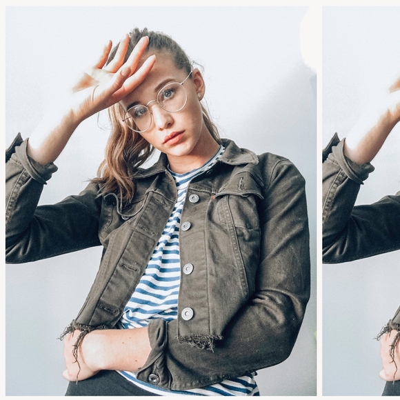 levi's womens cropped denim jacket